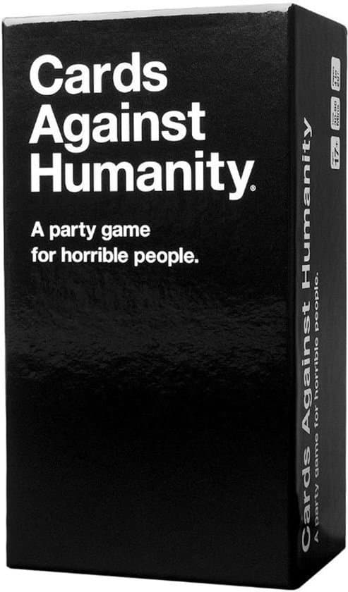 Doos van Cards Against Humanity (UK-editie)
