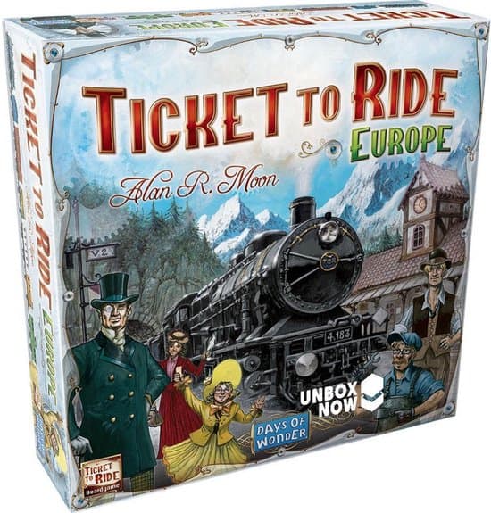 Doos van Ticket to Ride Europe