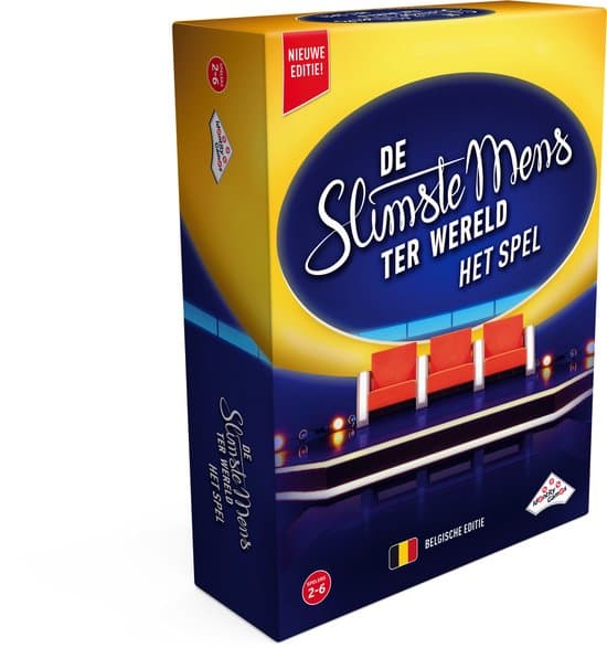 Doos van De Slimste Mens ter Wereld het spel (Vlaams)