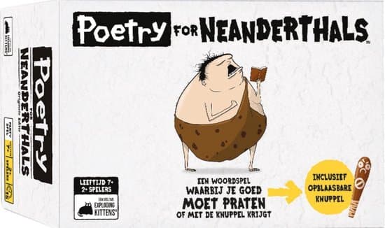 Doos van Poetry for Neanderthals