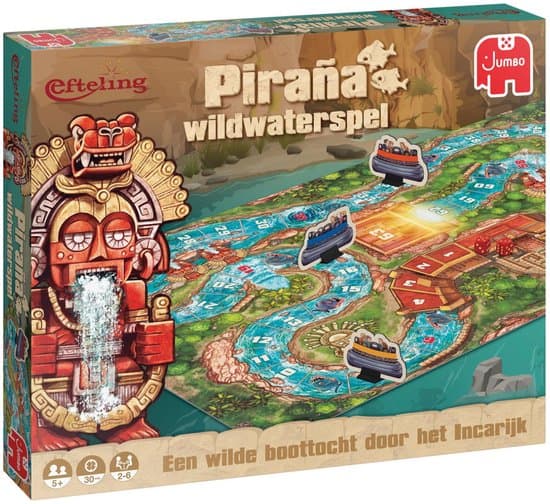 Doos van Efteling Piraña Wildwaterspel