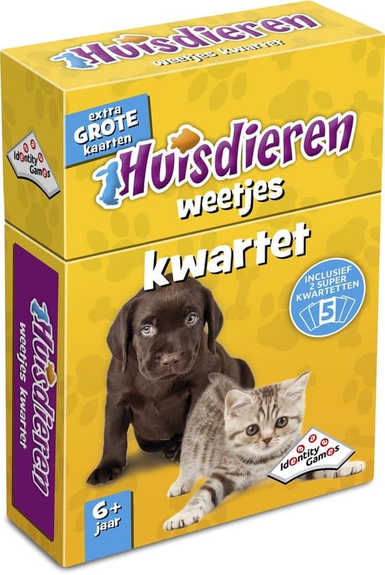 Doos van Huisdieren Weetjes Kwartet