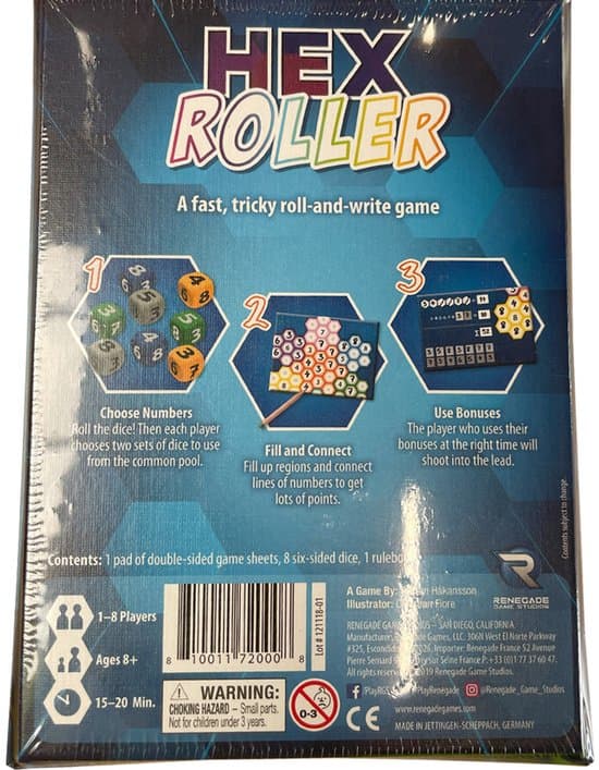 Doos van HexRoller
