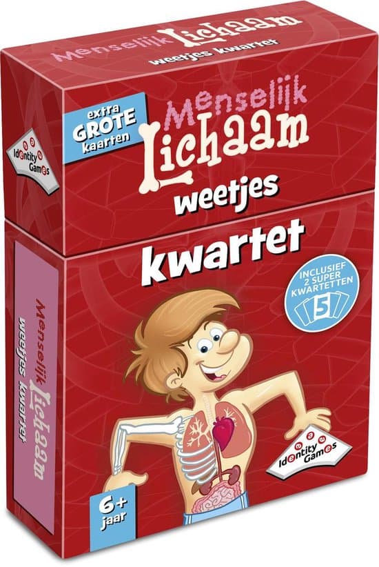 Doos van Menselijk Lichaam Weetjes Kwartet