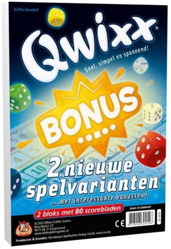 Doos van Qwixx Bonus