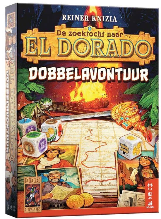 Doos van De Zoektocht naar El Dorado: Dobbelavontuur