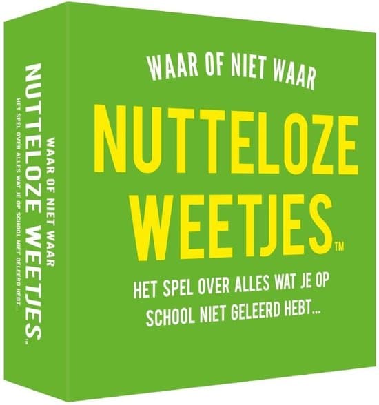 Doos van Nutteloze Weetjes: Waar of Niet Waar