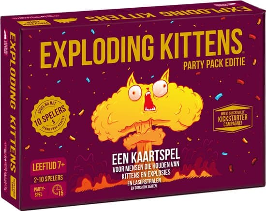 Doos van Exploding Kittens Party Pack