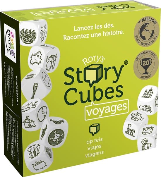 Doos van Rory's Story Cubes Voyages
