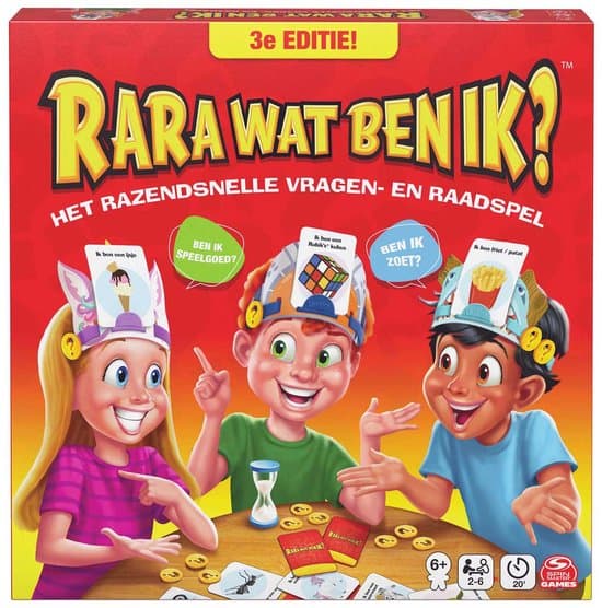 Doos van RARA Wat ben ik? Hedbanz