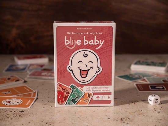 Doos van blije baby