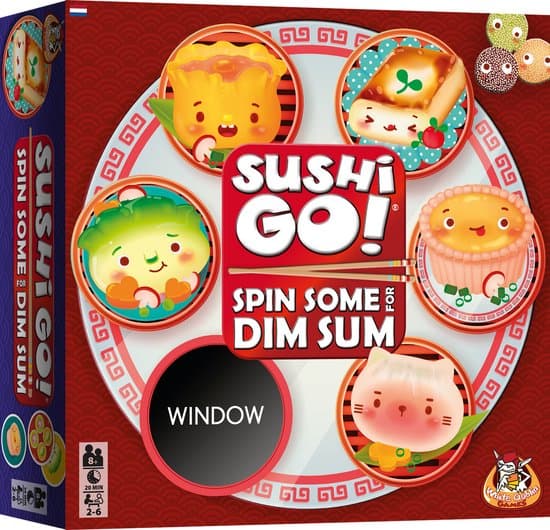 Doos van Sushi Go! Spin Some for Dim Sum